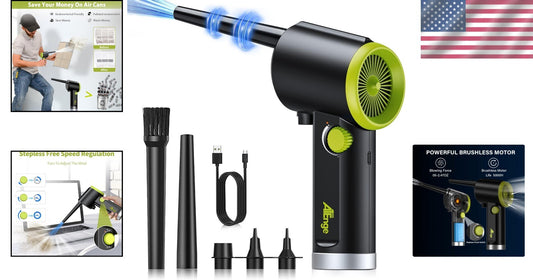 Compact Cordless Air Duster - 6000mAh Rechargeable Blower for Versatile Cleaning