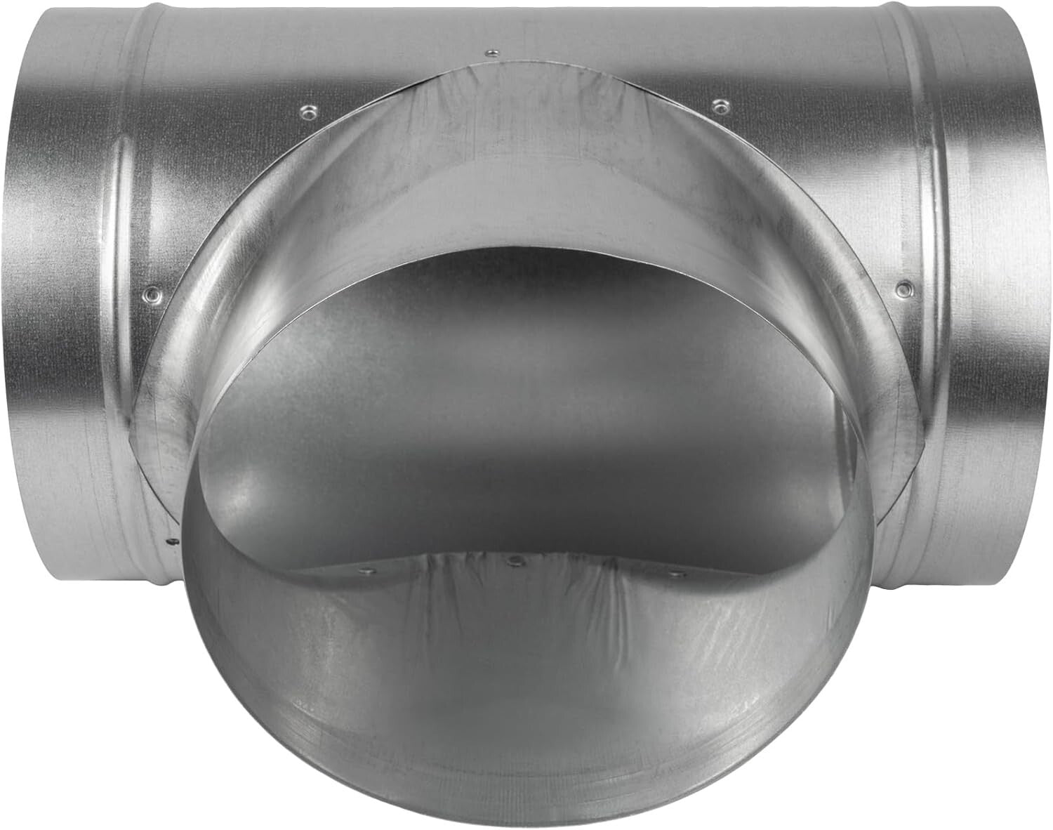 Durable 8-Inch T-Shape Ducting Splitter - Customizable 3-Way Ventilation Fitting
