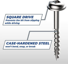 Load image into Gallery viewer, Self-Tapping Zinc Pocket Screws, 1 1/4 Inch - Ideal for Woodworking - 5000 Count
