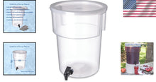Load image into Gallery viewer, Lightweight 5-Gallon Beverage Dispenser with Sturdy Handles for Easy Transport