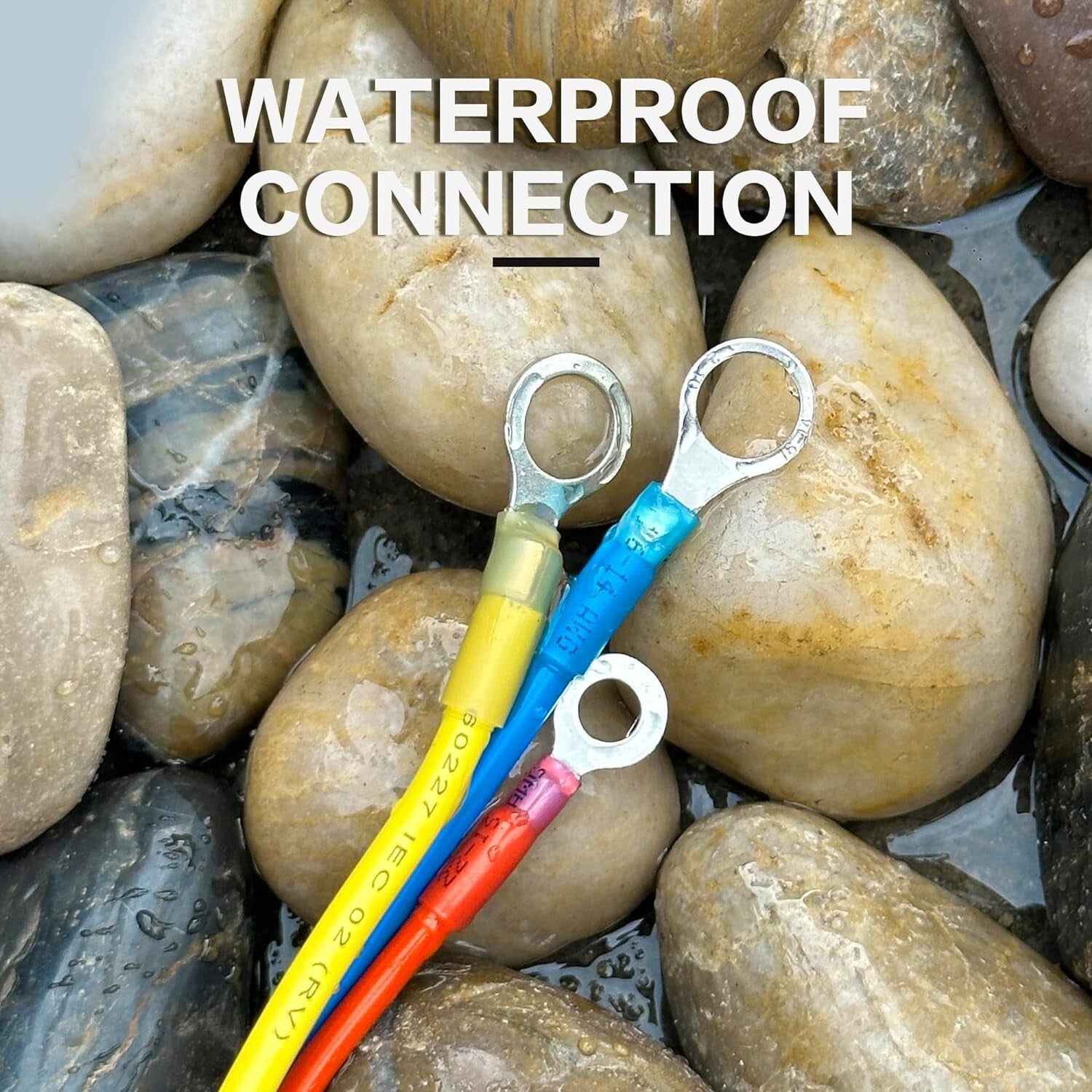 Assorted Heat Shrink Wire Connectors: 600PCS Marine & Automotive Crimp Terminals