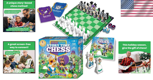 Chess Set for All Ages - Award-Winning Game with Colorful Characters & Stories