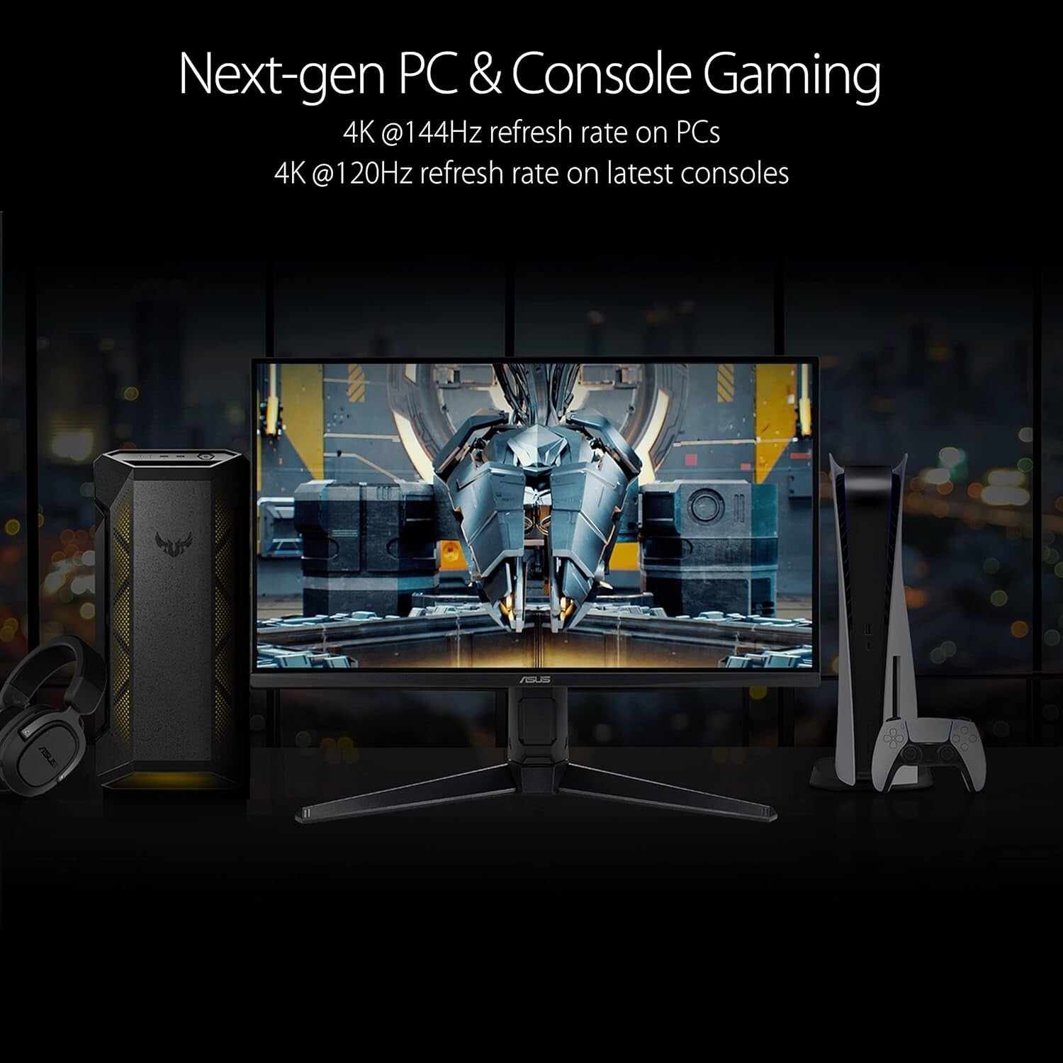 High-Performance 28-Inch UHD Gaming Monitor - 1ms Response & Eye Care Tech