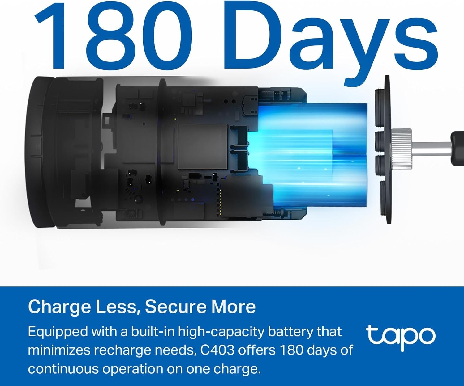 1080P Wireless Outdoor Security Camera with 180-Day Battery Life & Night Vision