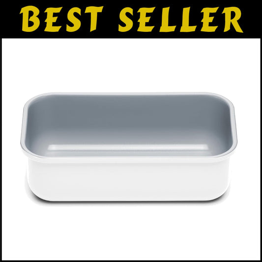 Non-Stick 1 lb Ceramic Loaf Pan - Eco-Friendly Baking Tool for Pound Cakes
