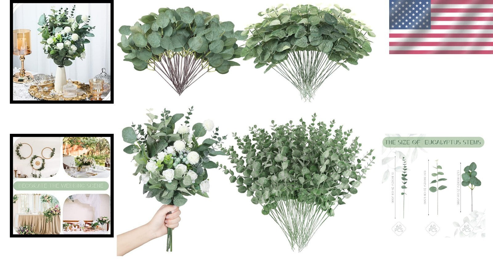 Versatile 180 Bulk Eucalyptus Leaves Bundle for Stunning Floral Arrangements