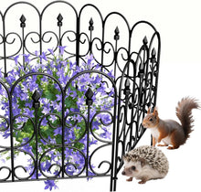 Load image into Gallery viewer, Stylish 10ft Decorative Garden Fence - 5 Rustproof Panels, Easy Storage Design