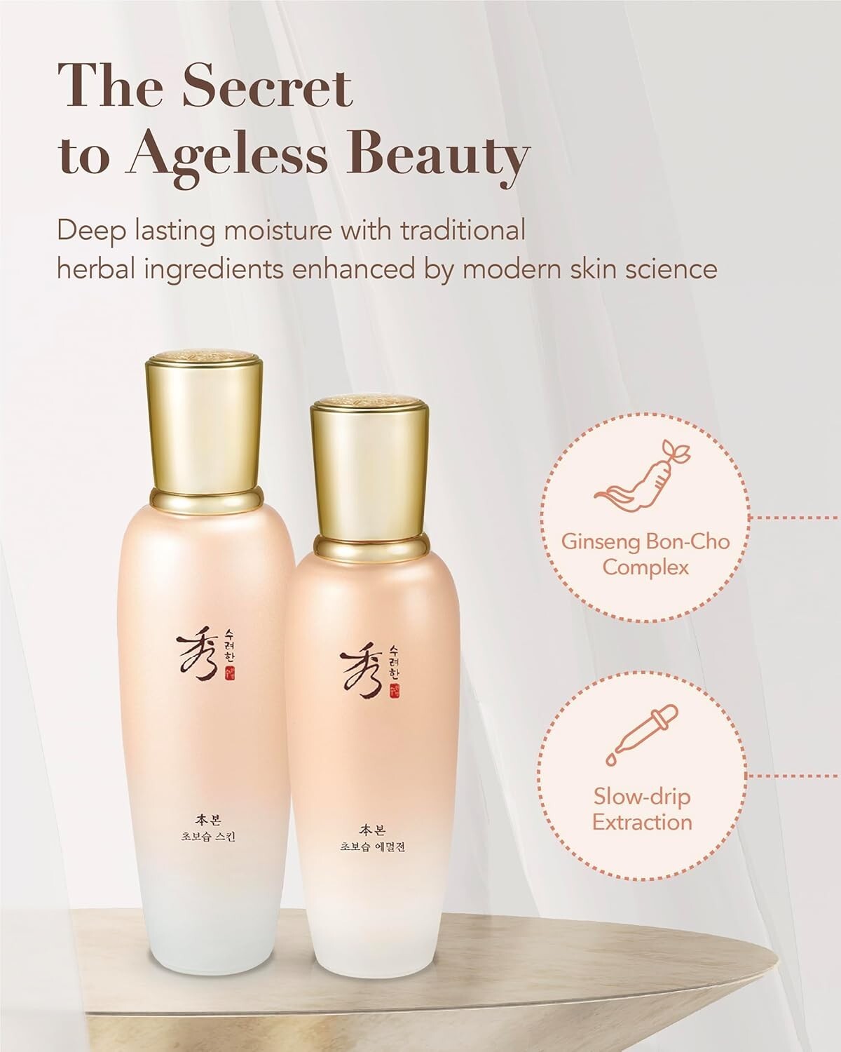 Luxury Korean Skincare Gift Set – Ginseng Moisturizing Essentials by LG Beauty