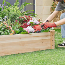 Load image into Gallery viewer, Natural Wood Raised Garden Bed - 8x4ft Planter for Healthy Vegetables &amp; Flowers
