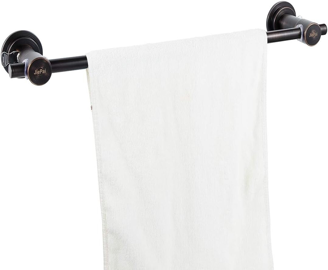 Elegant 24" Removable Suction Towel Bar - Heavy-Duty Bathroom Organizer