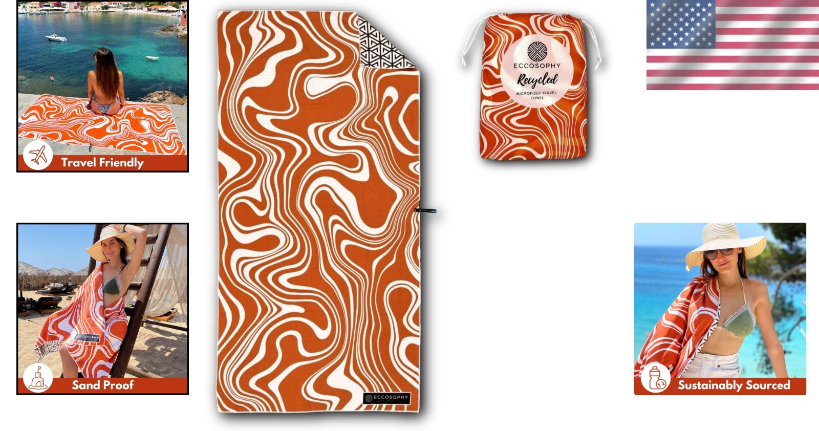 Ultimate Quick-Dry Microfiber Beach Towels - Sand-Free, Compact, Vibrant Colors