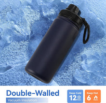 Load image into Gallery viewer, Stylish 16 oz Stainless Steel Kids Water Bottle - Perfect for School &amp; Travel