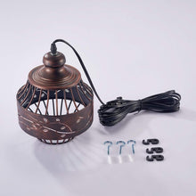 Load image into Gallery viewer, Mid Century Plug-In Pendant Light with 16ft Cord - Adjustable Warm Lighting