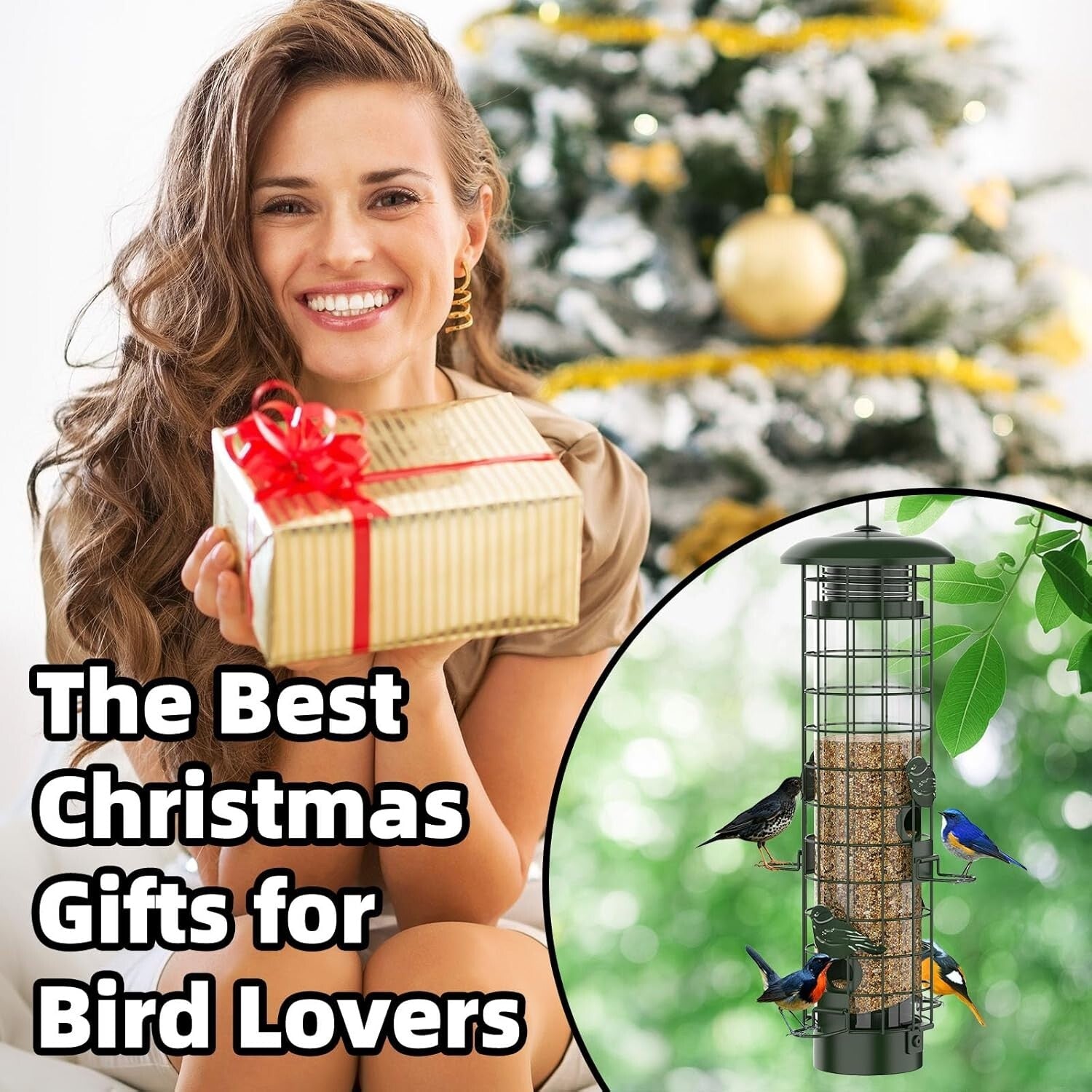 Garden Essential: Squirrel Proof Bird Feeder for Finch, Cardinal & Chickadee