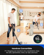 Load image into Gallery viewer, 45kPa Cordless Lightweight Stick Vacuum &amp; Mop with LED Display - 50 Min Runtime