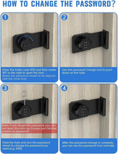Load image into Gallery viewer, Zinc Alloy Password Hasps - Versatile Security Locks for Cabinets, Gates &amp; More