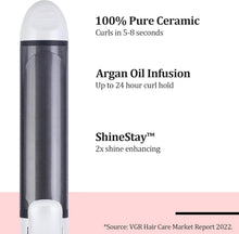 Load image into Gallery viewer, Compact Dual Voltage Travel Styler – Curling Iron with EU Plug &amp; Argan Infusion