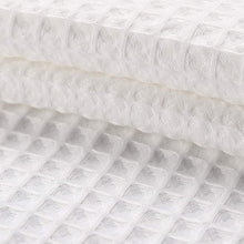 Load image into Gallery viewer, Stylish White Waffle Weave Shower Curtain Set - Grommet Style, 71 x 74 Inches