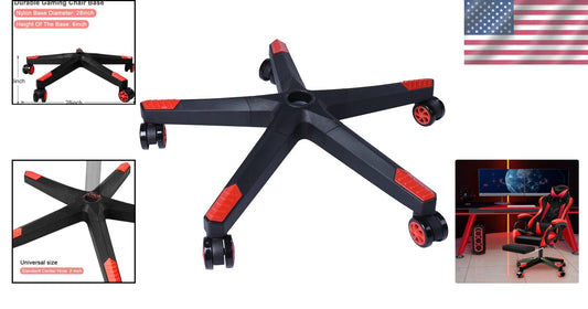 5 Swivel Casters Nylon Chair Base - Universal Fit for Gaming & Office Chairs