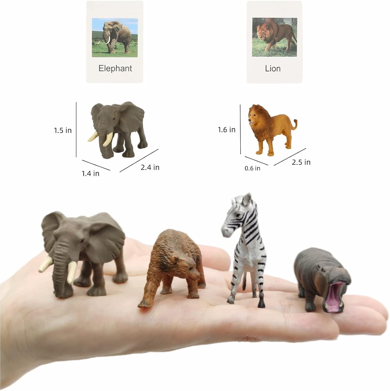 Creative Learning with 36 Realistic Animal Figures - Perfect for Preschool Play