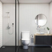 Load image into Gallery viewer, 72.65 Sq.ft Modern Black &amp; White Peel and Stick Wallpaper for Versatile Décor