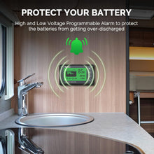 Load image into Gallery viewer, Compact Battery Monitor with Shunt, 20ft Cable - Ideal for Lithium &amp; Lead Acid