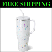 Load image into Gallery viewer, Sleek 40oz Insulated Tumbler for Brides - Includes Handle &amp; Reusable Straw