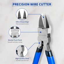 Load image into Gallery viewer, Flush Cutting Pliers 10 Pack - 6-Inch Wire Cutters for Jewelers and Crafters
