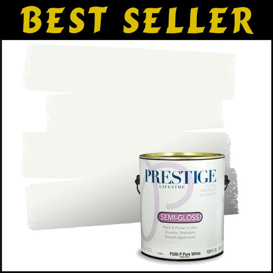 Ultra Premium Interior Paint & Primer in One - Alpine White, Semi-Gloss 1 Gallon