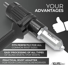 Load image into Gallery viewer, Professional Rivet Gun Adapter for Cordless Screwdrivers - Lightweight &amp; Durable
