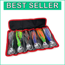 Load image into Gallery viewer, 9-Inch Fishing Trolling Lures, 6 Mixed Colors - Perfect for Big Game Fishing
