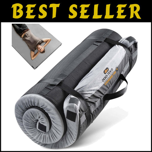 3-Inch Thick Memory Foam Sleeping Pad for Camping & Guest Sleepovers - Twin Size