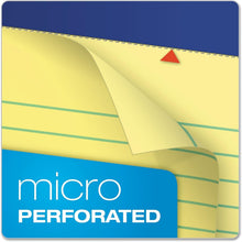 Load image into Gallery viewer, Pack of 24 Perforated Canary Writing Pads, 50 Sheets - Legal Ruled, 8.5x11.75