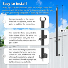 Load image into Gallery viewer, Waterproof 5Ft String Light Poles - Ideal for Christmas and Halloween Decor