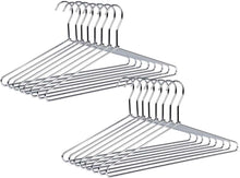Load image into Gallery viewer, 60 Heavy Duty Metal Hangers with Polished Chrome Finish for Ultimate Durability