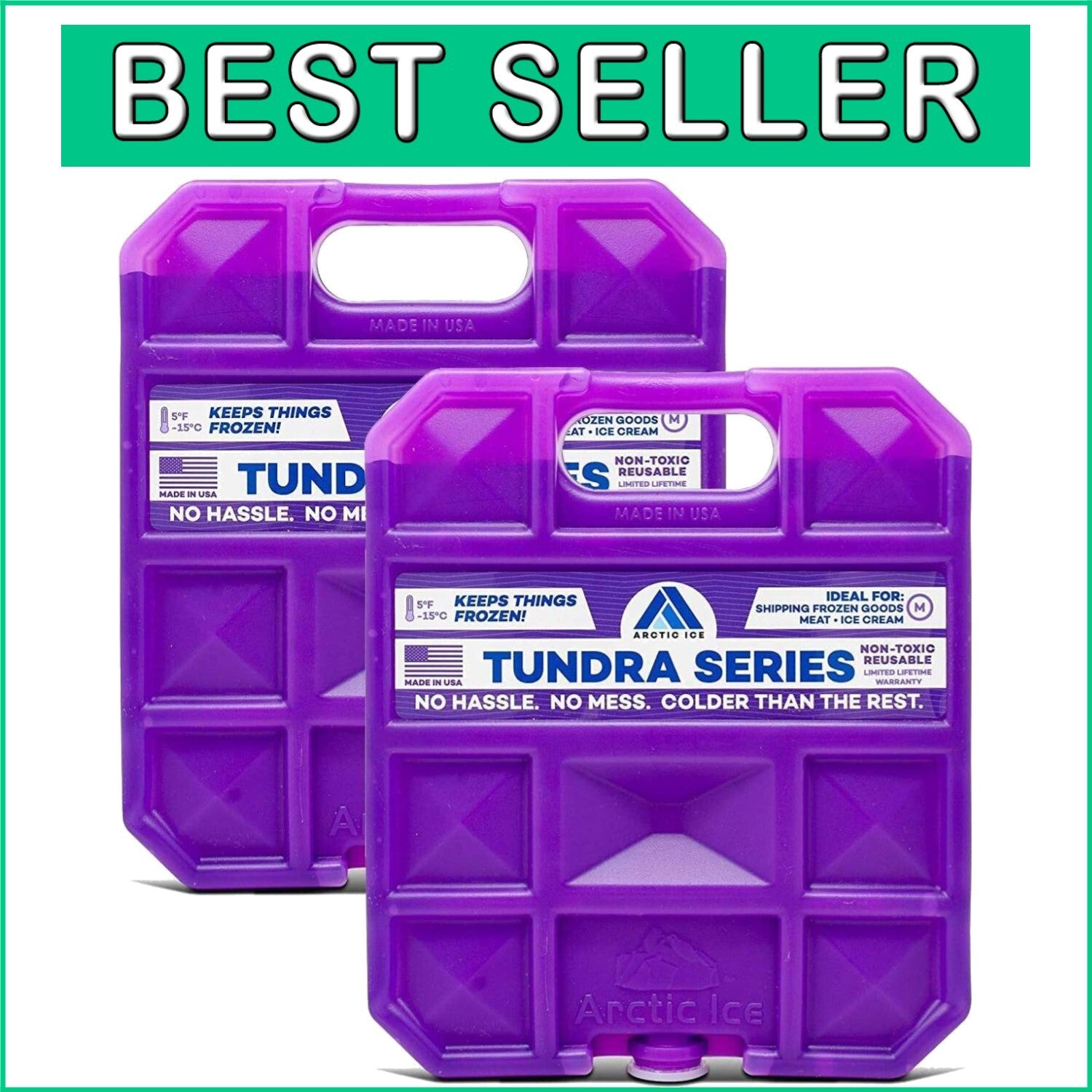 Versatile 2-Pack Reusable Ice Packs - Ideal for Camping, Fishing, and Traveling