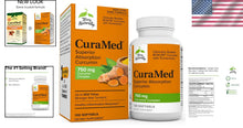Load image into Gallery viewer, CuraMed 750 mg Curcumin Complex - Superior Absorption – 120 Non-GMO Softgels