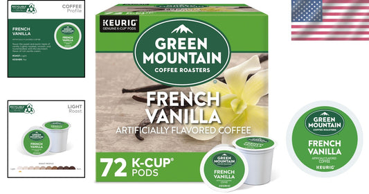 French Vanilla K-Cup Pods - Light Roast Coffee, 72 Count for Lavish Brews