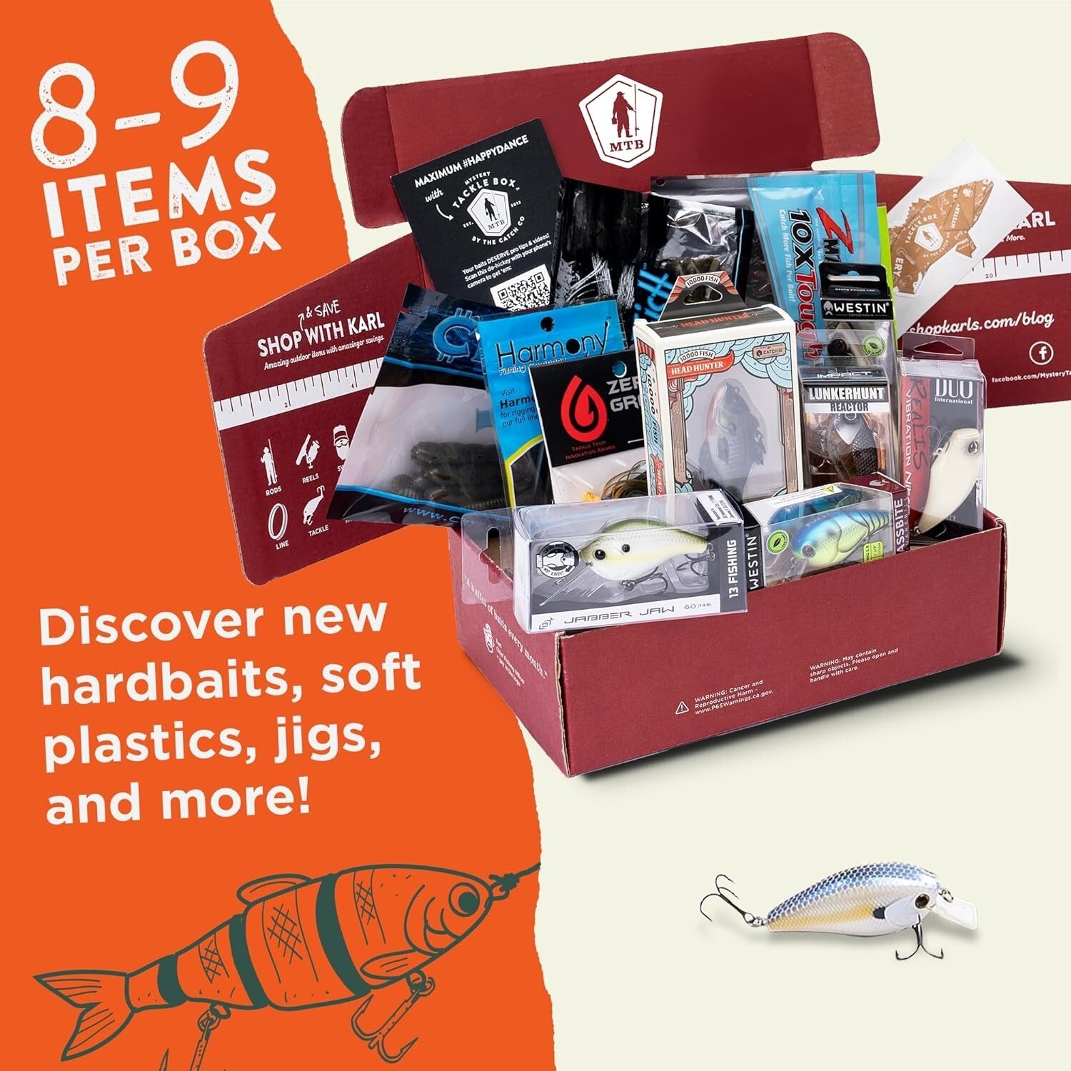 Water-Resistant Mystery Tackle Box Elite Kit - Perfect Bass Fishing Essentials