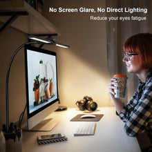 Load image into Gallery viewer, 24W LED Desk Lamp with Flexible Clamp - Illuminate Your Home Office Elegantly