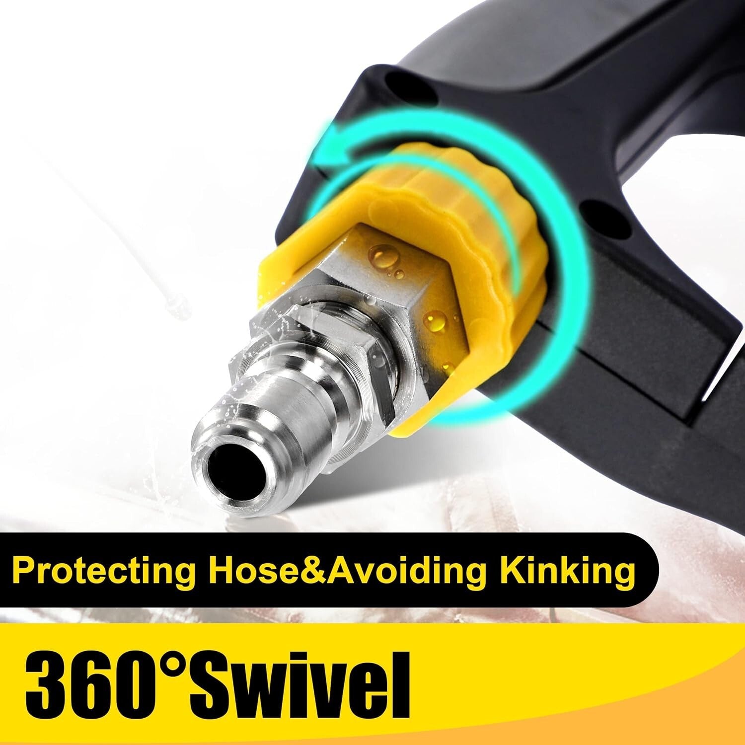 Versatile Adjustable Foam Cannon for Cars and Surfaces - Easy to Use at 5000 PSI