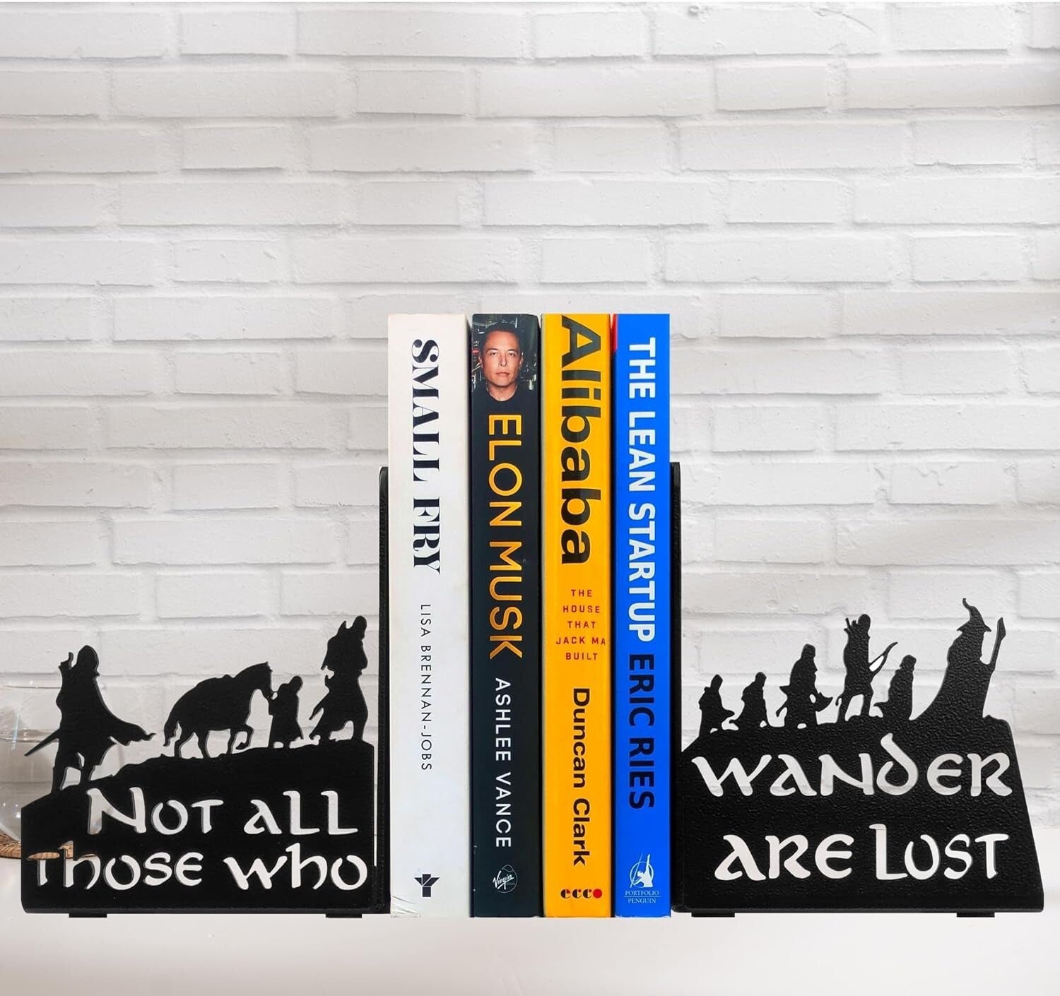 Unique Decorative Bookends in Sturdy Steel - Ideal for Home & Office Decor