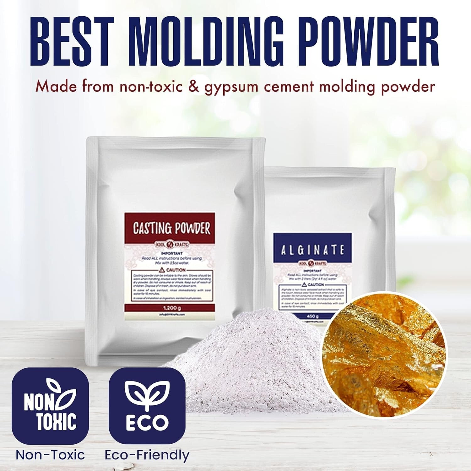 Hand Casting DIY Kit with Elegant Mahogany Base - Ideal for Valentine's & More