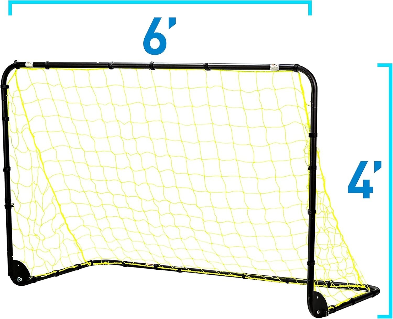 Competition-Grade 6' x 4' Soccer Goals - Lightweight & Easy to Assemble