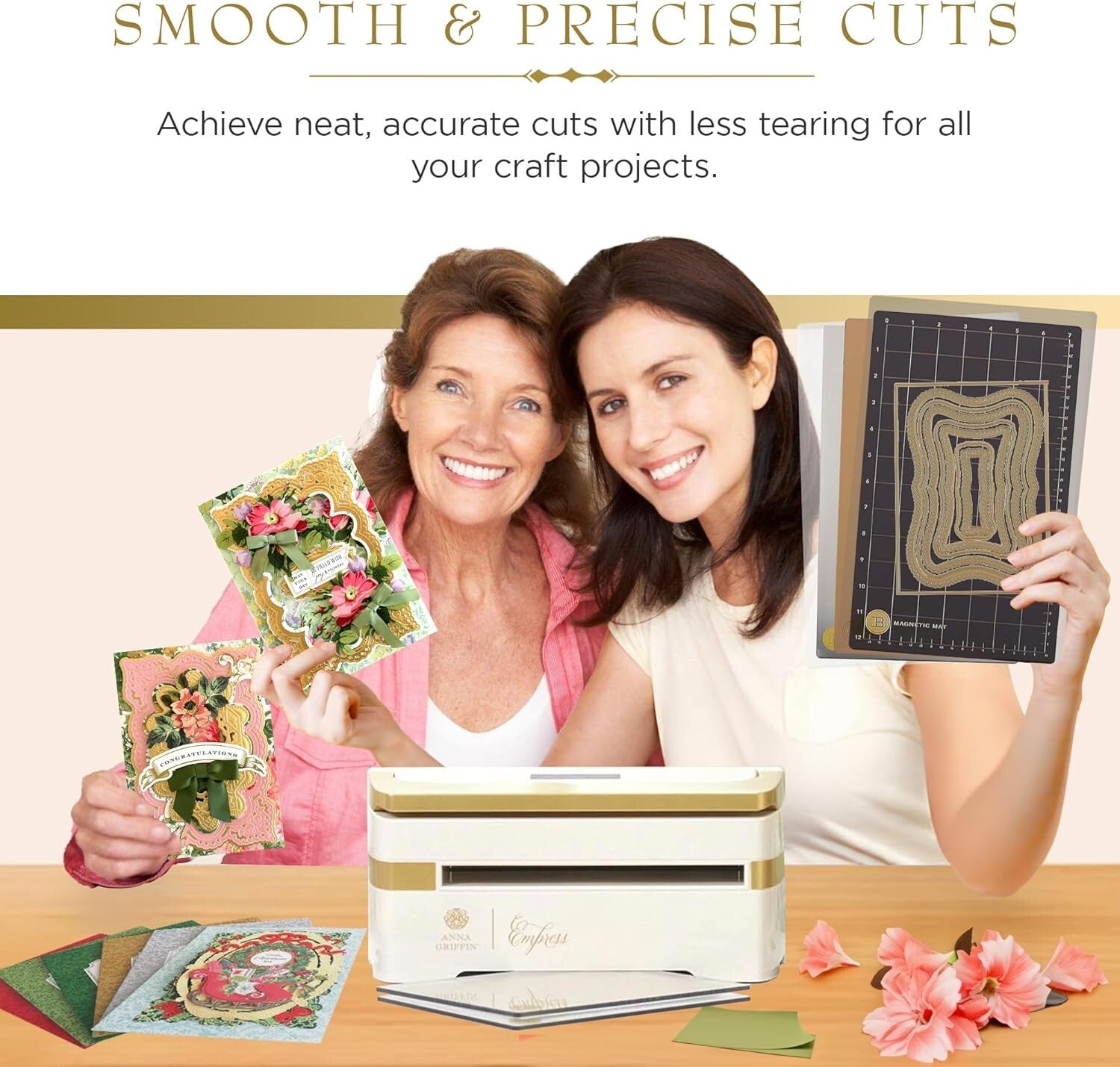 Empress Die Cutting & Embossing Plates Set - Large 8.6 x 13.5 for Precision C...