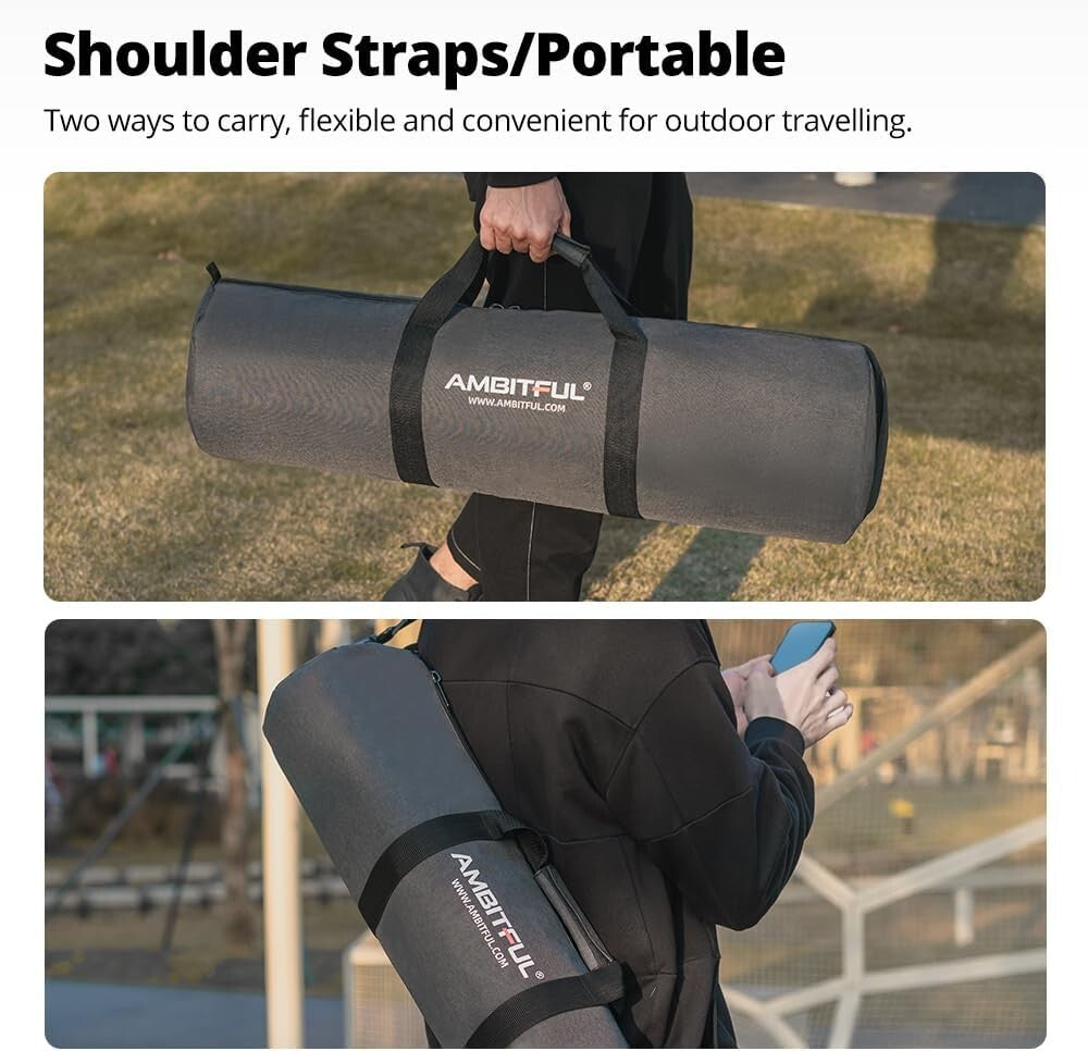 Widened Tripod Carrying Case Bag for Light Stands - Water Resistant & Durable