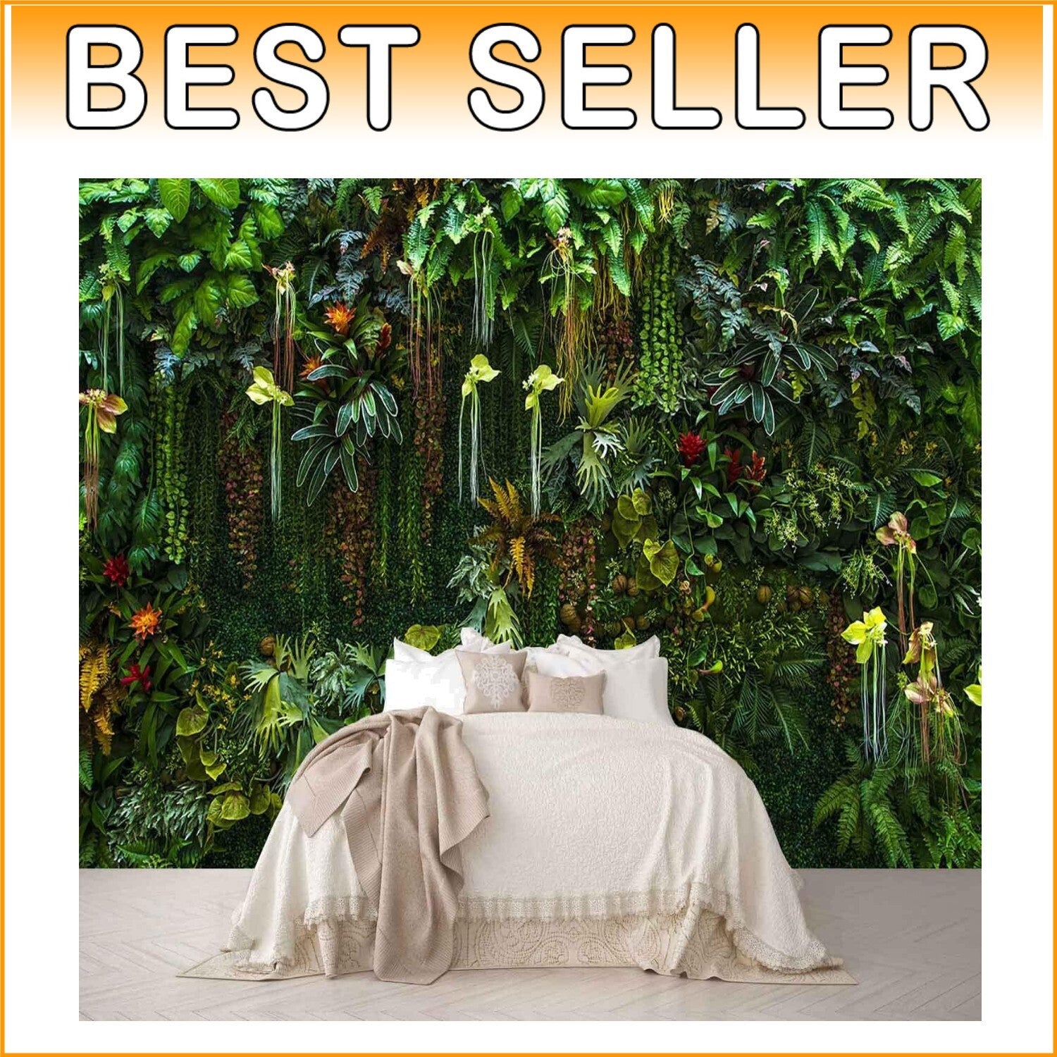 Elegant Silk Botanical Wallpaper - Banana Leaf Mural for Stylish Interiors