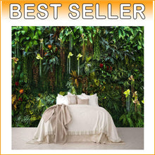 Load image into Gallery viewer, Elegant Silk Botanical Wallpaper - Banana Leaf Mural for Stylish Interiors