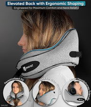 Load image into Gallery viewer, Reversible Airplane Neck Pillow for Comfortable Travel – Includes Carry Clip