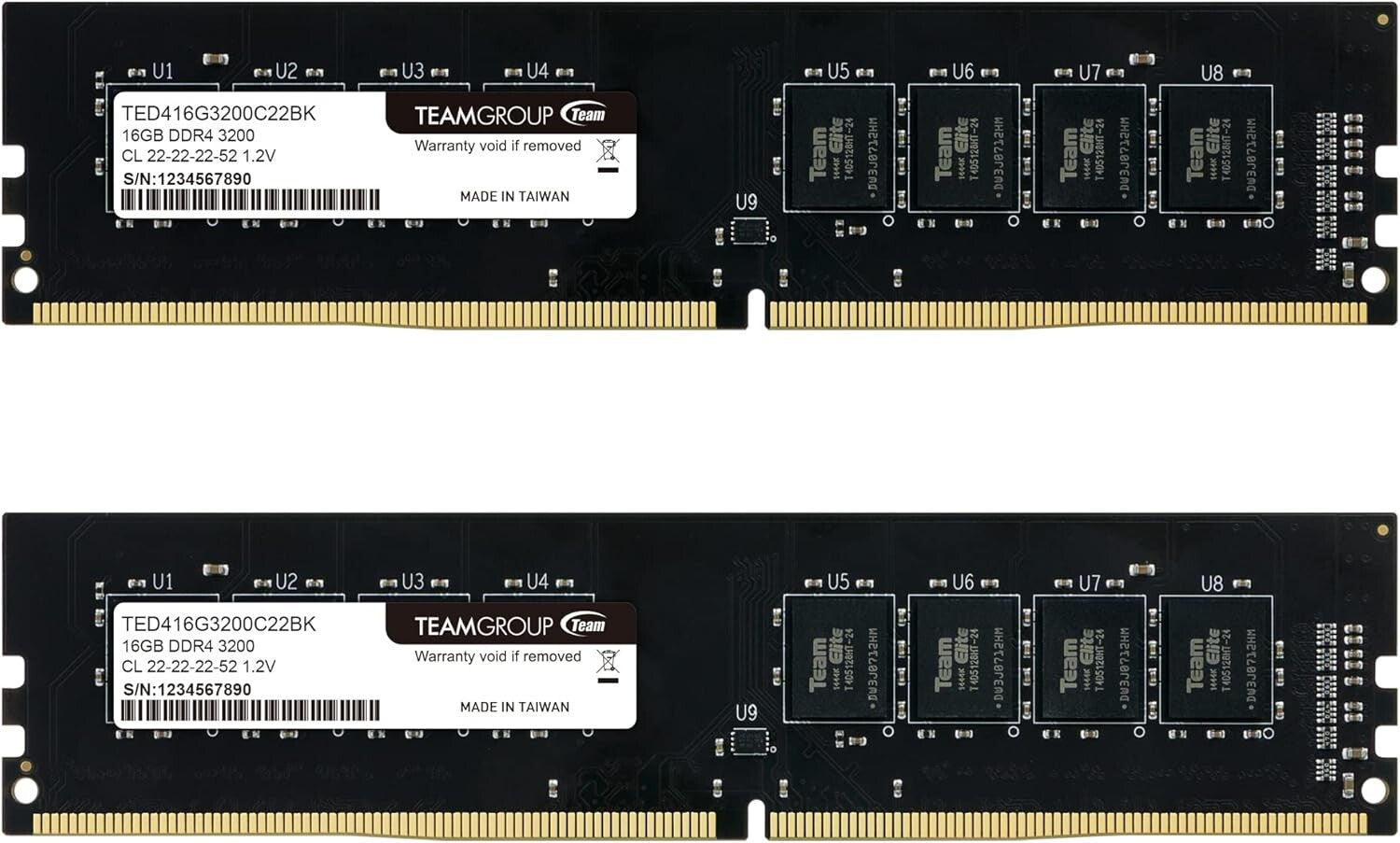 Elite 32GB DDR4 RAM Kit (2x16GB) 3200MHz for Powerful Desktop Upgrades